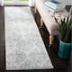 SAFAVIEH Madison Stella Boho Chic Ogee Trellis Rug - 2'3" x 8' Runner - Cream/Turquoise
