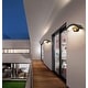 preview thumbnail 3 of 6, YANSUN 18W Black Curved Aluminum Integrated LED Motion Sensor Wall Sconce Modern Industrial Indoor Wall Light 3000K Soft White