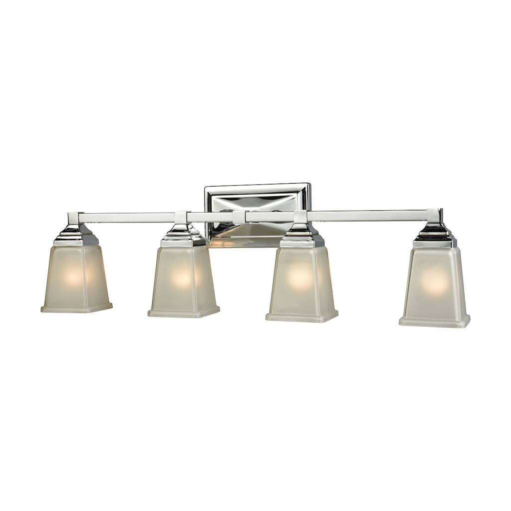 Elk Home Sinclair Polished Chrome With Frosted Glass 4 Light Vanity