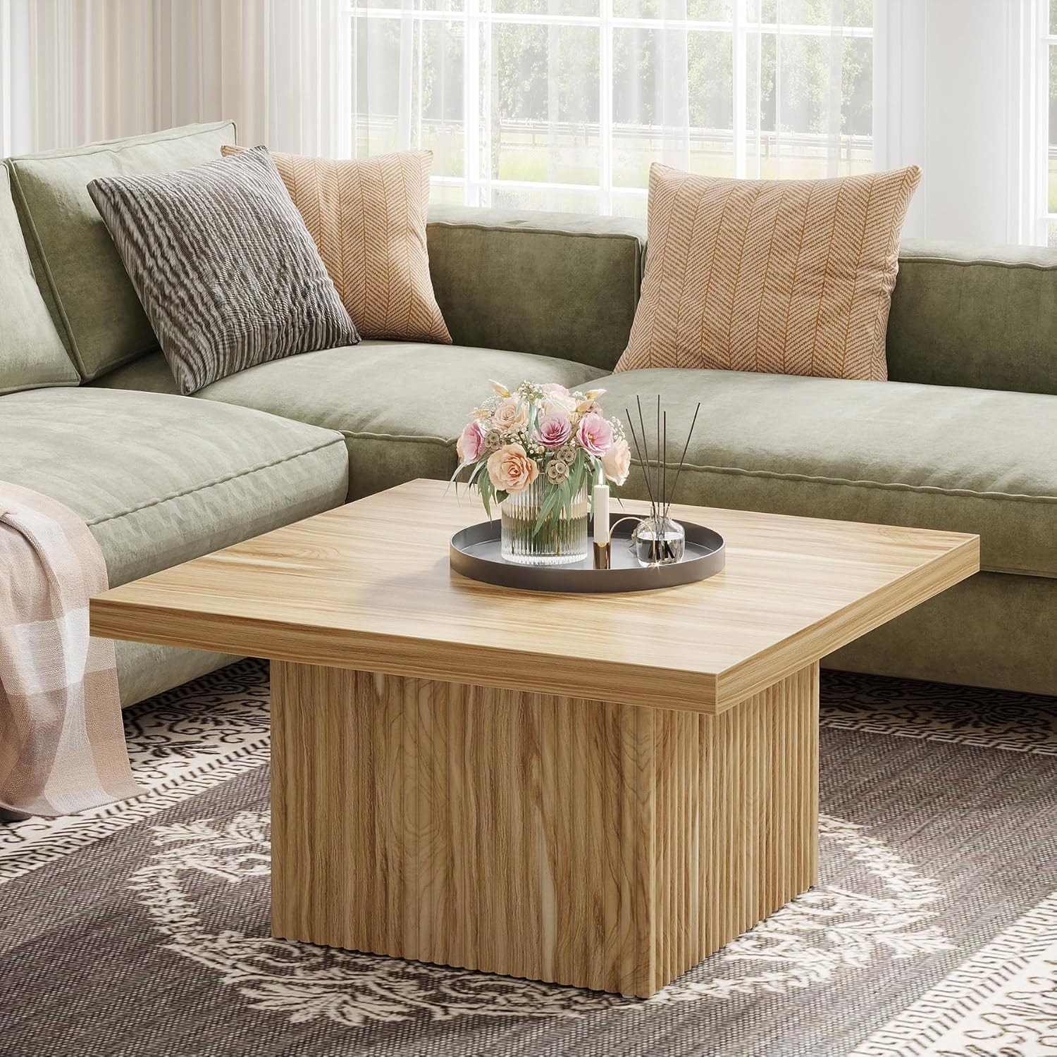 センターテーブル・ローテーブル Square Design vintage low table modern Vintage-Square-Coffee-Table,-
