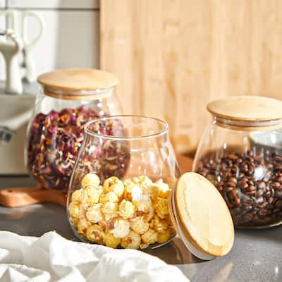 Round Glass Jar