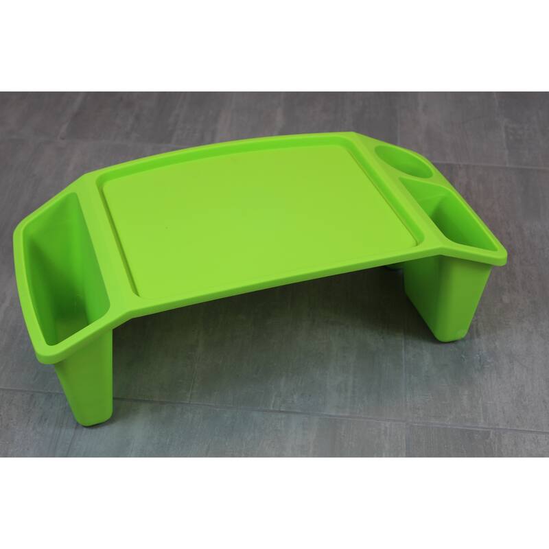 Portable Kids Lap Desk Tray, Activity Table With 3 Compartments for Art, Coloring, Writing, Eating, And Road Trips