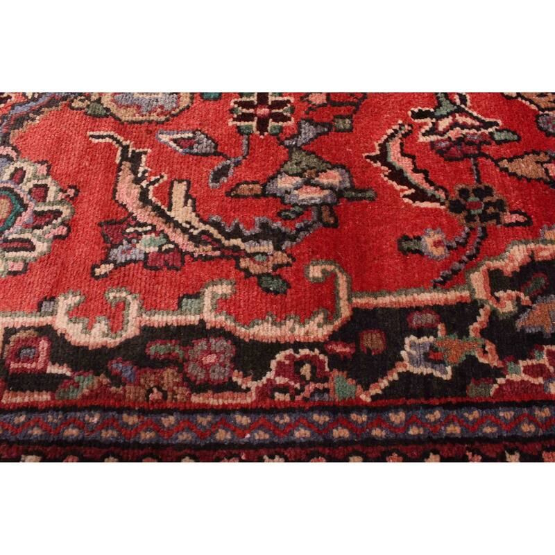ECARPETGALLERY Hand-knotted Andelz Red Wool Rug - 3'6 x 10'0