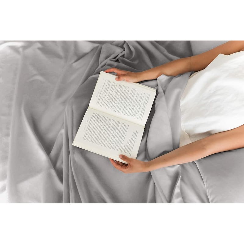 CGK Linens 4 Piece 100% Cotton 400 Thread Count Soft & Comfy Bed Sheet Set