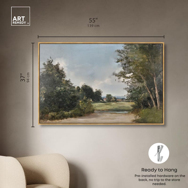 Hilltop Tower View II Canvas by Art Remedy
