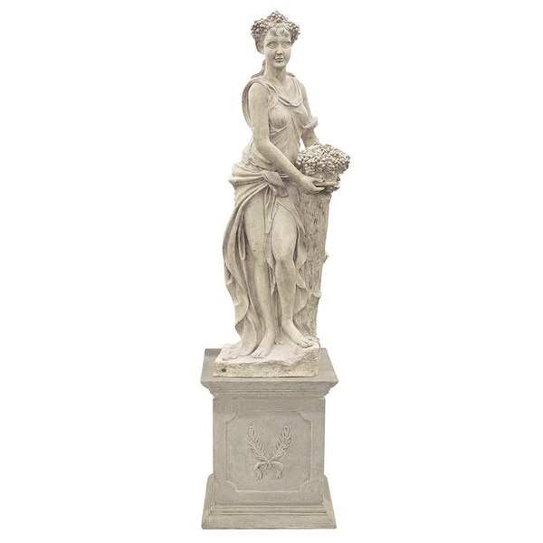Design Toscano The Four Goddesses of the Seasons Statue: Autumn Statue & Plinth