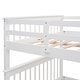 preview thumbnail 6 of 6, Full-Over-Full Stairway Bunk Bed, Can Be Divided into Two Individual Bedframe, Solid Wood Bedfram w/Storage Stairs & Guard Rail