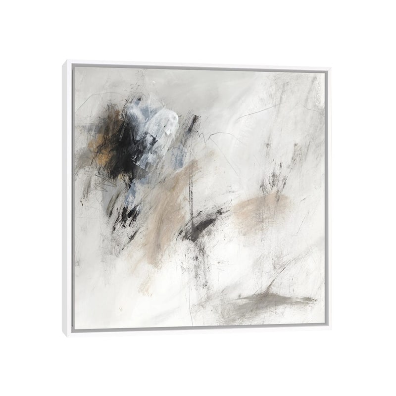 iCanvas "Sketch Lines I" by PI Studio Framed Canvas Print - White - 18x18