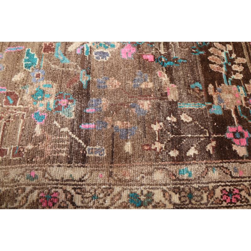 ECARPETGALLERY Hand-knotted Antalya Vintage Brown Wool Rug - 3'8 x 10'5