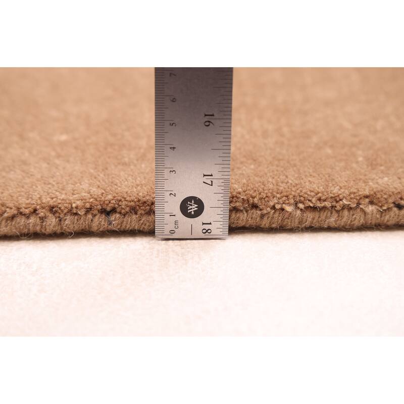 ECARPETGALLERY Hand Loomed Kashkuli Gabbeh Brown Wool Rug - 5'0 x 7'10