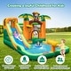 preview thumbnail 5 of 7, Gymax Inflatable Water Slide Park Monkey Bounce House Splash Pool