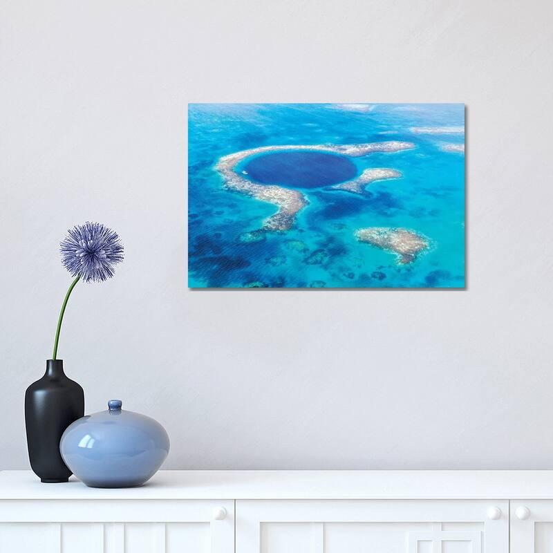 iCanvas "The Blue Hole, Belize" by Matteo Colombo Canvas Print - 12x18x1.5