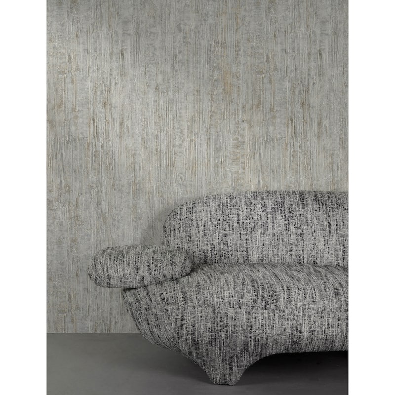 Chesapeake Ramona Grey Distressed Texture Wallpaper
