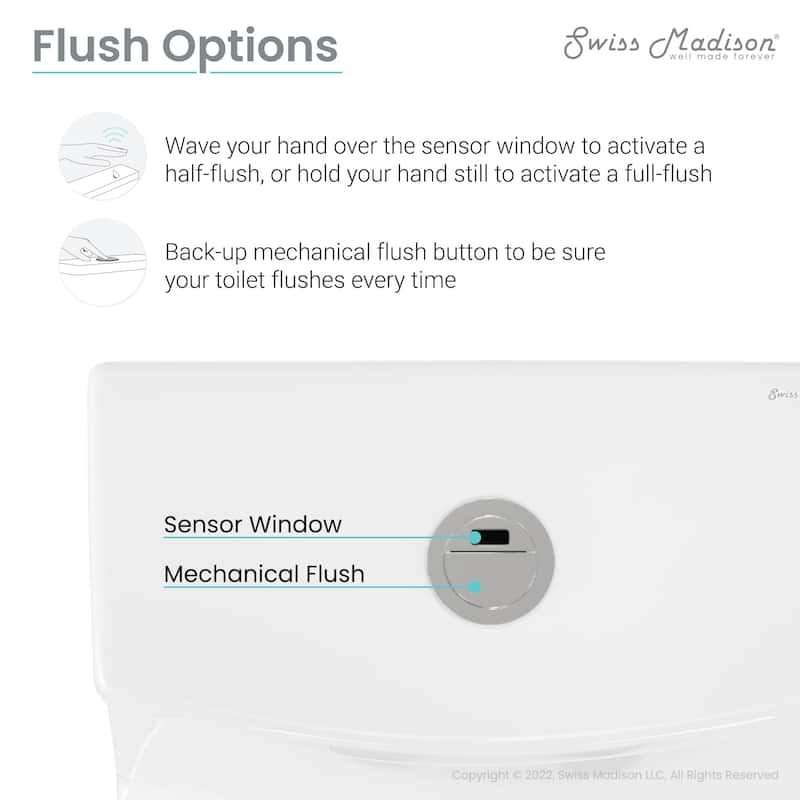 ﻿﻿﻿Virage One Piece Elongated ﻿Toilet with Touchless Retrofit Dual Flush 1.1/1.6 gpf