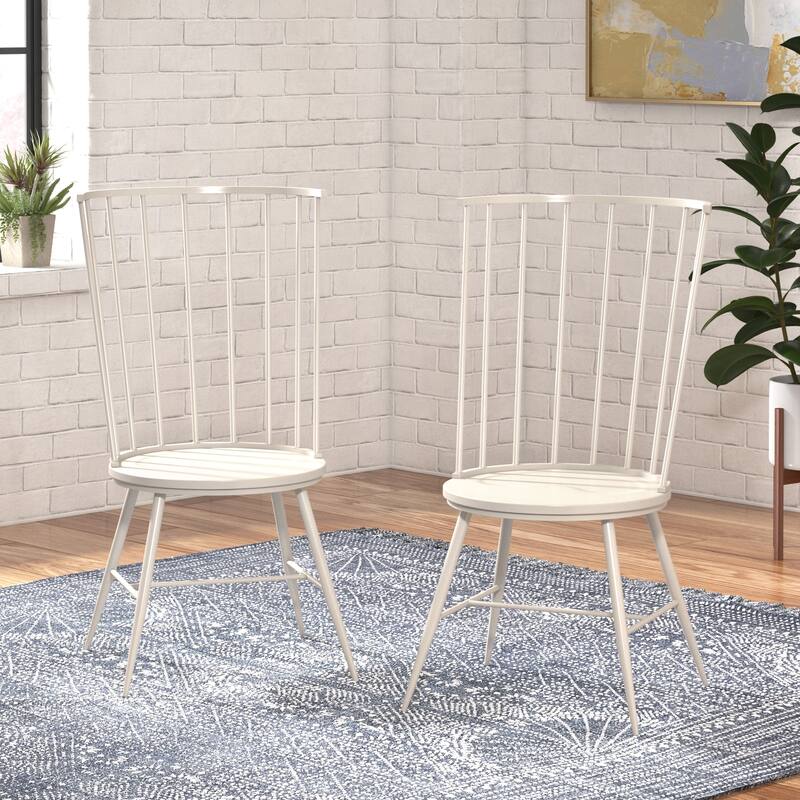 Krumlov High Back Windsor Classic Dining Chairs (Set of 2)