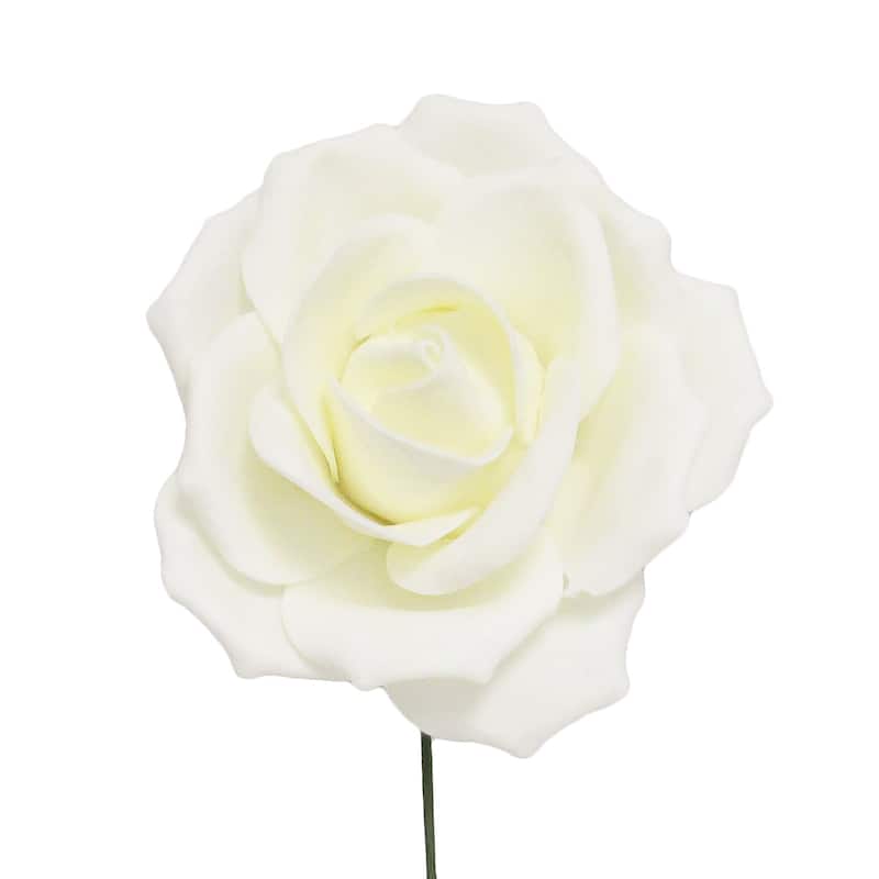 Set of 3 Large Foam Rose Stem Flower Wall Decor Backdrop Art Crafts 8in
