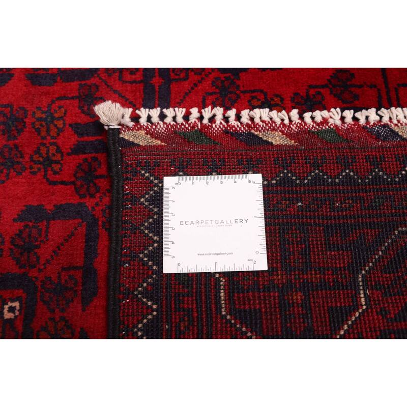 ECARPETGALLERY Hand-knotted Finest Khal Mohammadi Red Wool Rug - 3'11 x 6'0
