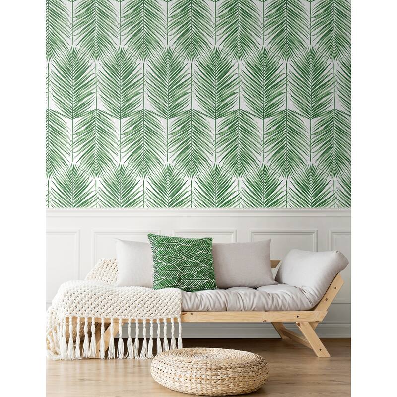 Seabrook Designs Paradise Palm Prepasted Wallpaper