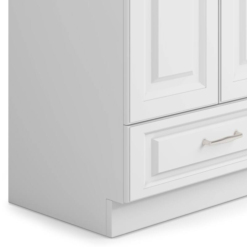 WYNDENHALL Bakersfield Transitional Laundry Cabinet with Faucet and Stainless Steel Sink