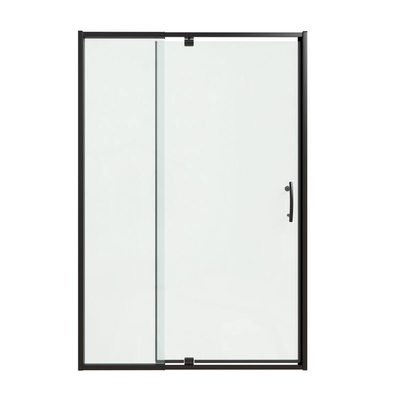 Modland 42''/48''/54''/60''W x 71''H Frameless Pivot Swing Shower Door Enclosure with 1/4" SGCC Tempered Glass Door