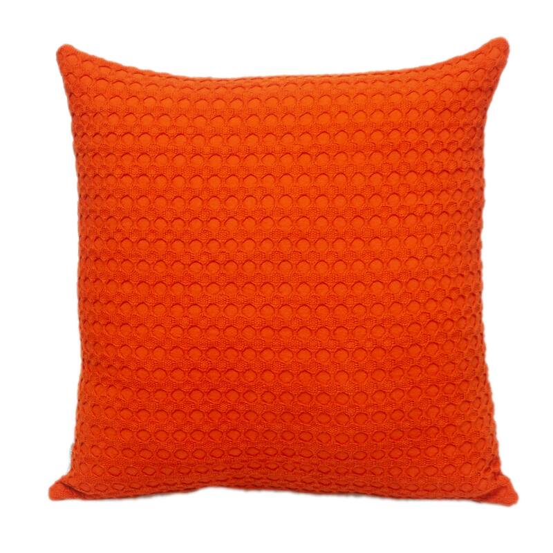 Cotton Square Throw Pillow - 20" - Orange