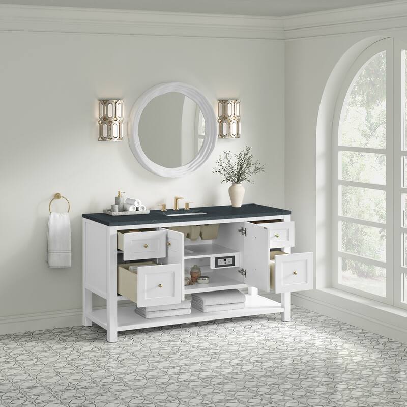 Breckenridge 60" Single Vanity, Bright White - 60S
