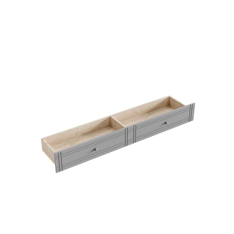 Full Size Multifunctional Bunk Bed Frame with Bookshelves, Desk and Cabinet, Optional with Pull-out Drawers or Trundle Bed