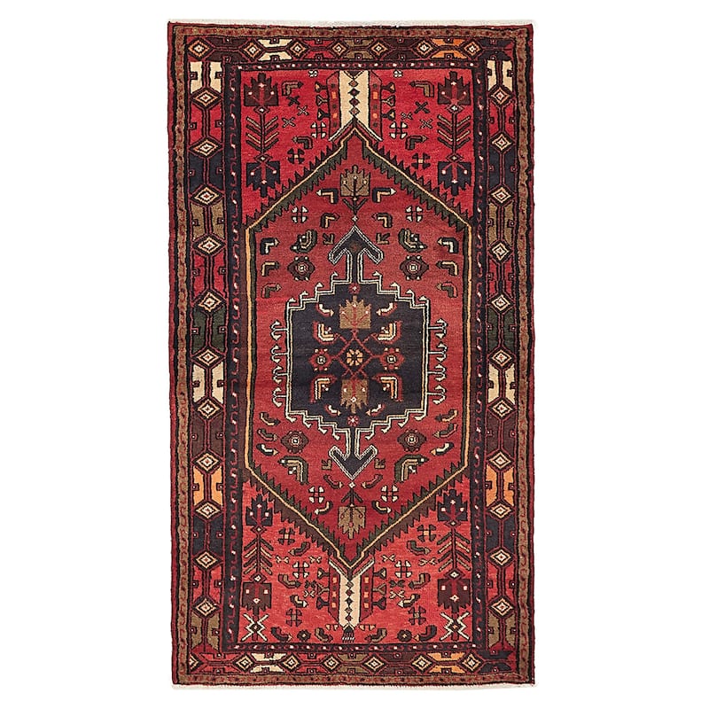 ECARPETGALLERY Hand-knotted Andelz Red Wool Rug - 3'3 x 5'3
