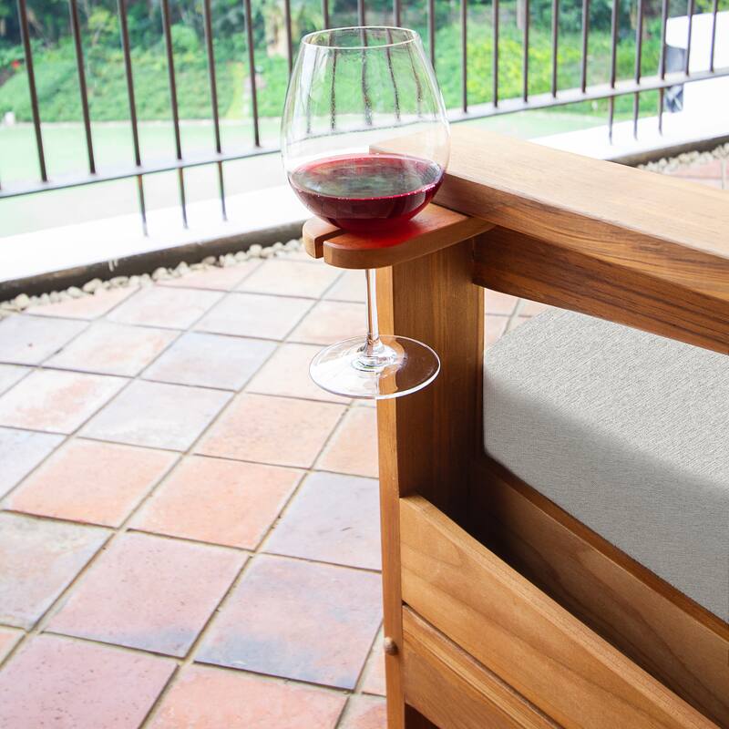 Cambridge Casual Napa Teak Outdoor Patio Daybed with Cushion