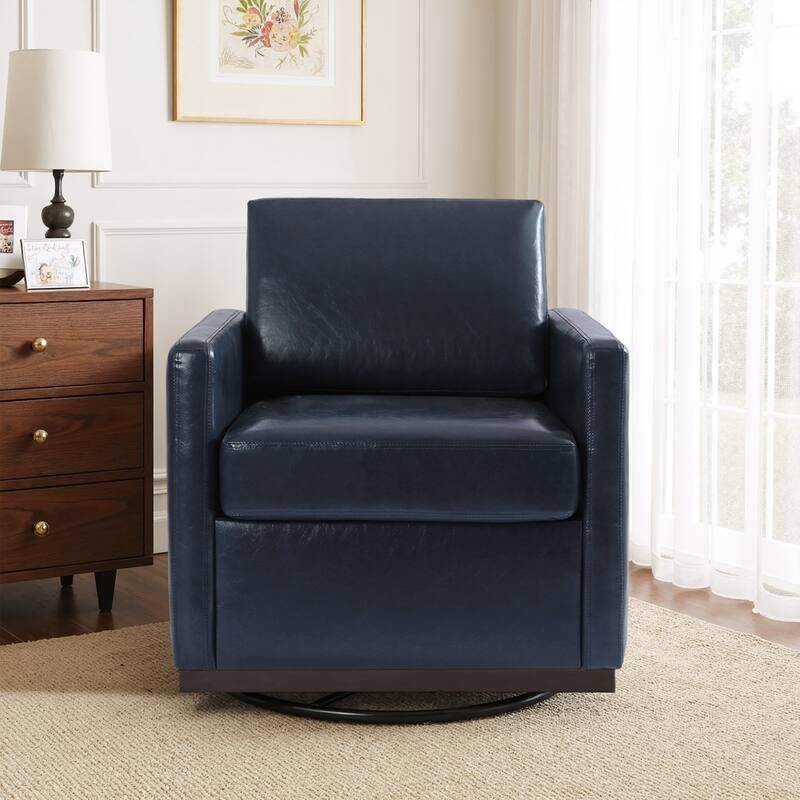 Modern Upholstered Swivel Accent Arm Chair