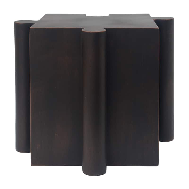 Christopher Knight Home - Karen Puzzle Art Modern 2-Piece Modular Outdoor Side Table Set with Interlocking Design