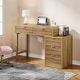 preview thumbnail 20 of 21, Modern Wood Computer Desk with 5-drawer for Home Office