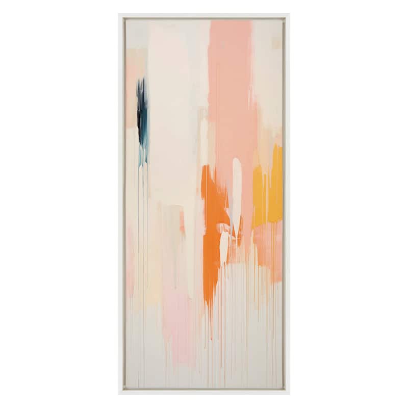 Kate and Laurel Sylvie Fiesta Abstract Framed Canvas by Amy Lighthall