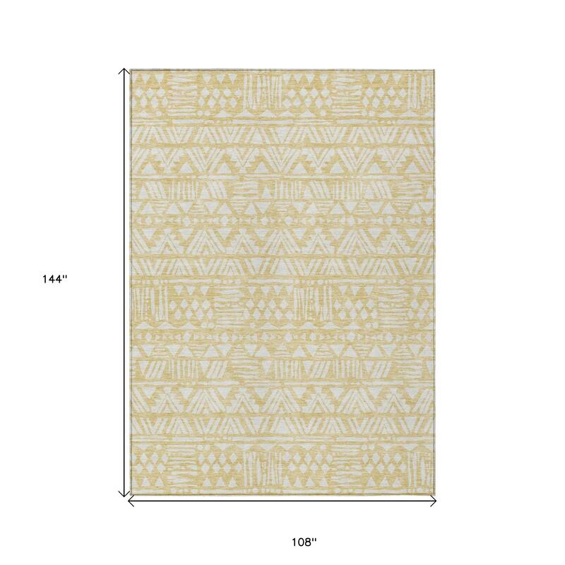 HomeRoots Southwestern Transitional Rectangle Outdoor Rug