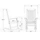 preview thumbnail 10 of 12, Cambridge Casual Alston Wood Outdoor Rocking Chair