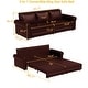 preview thumbnail 97 of 139, 93.7" Chesterfield King Pull Out Sofa Bed Sleeper Sofa with Nailhead Trim