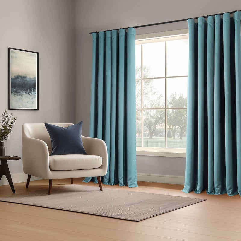 Exclusive Fabrics Room Darkening Curtains for Bedroom & Living Room Curtains - Window Drapes (2 Panels).