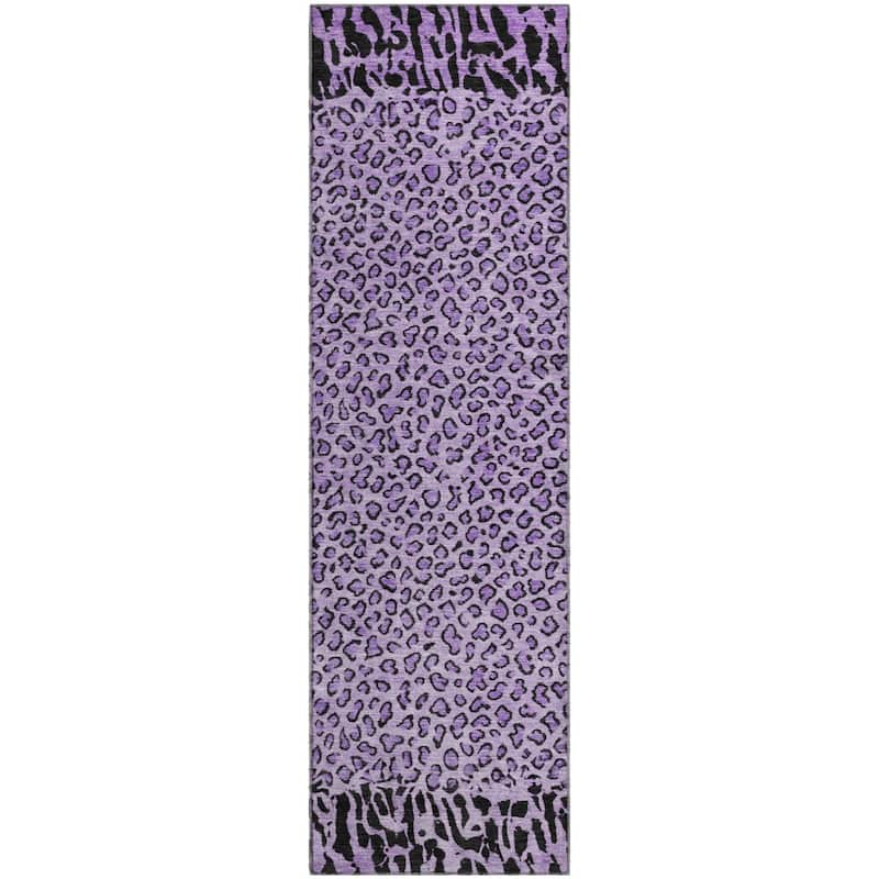 Premium Washable Super Soft Animal Print Border Mayfield Rug