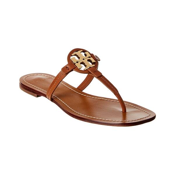 Shop Tory Burch Mini Miller Leather Thong Sandal Overstock 29454471,5 2 140 Lbs Female Bmi
