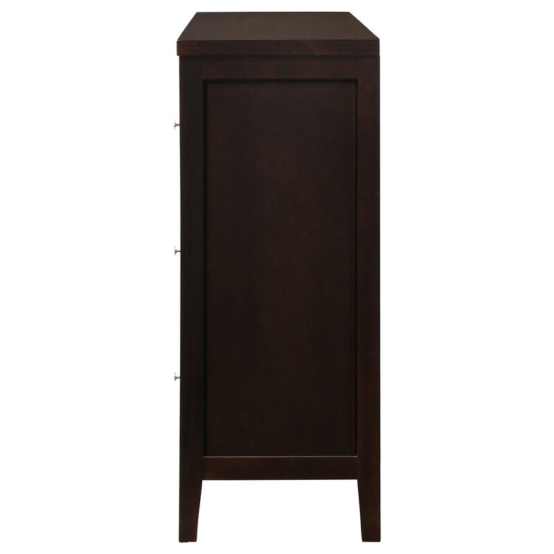 Carlton Contemporary Wood 6-drawer Dresser Cappuccino