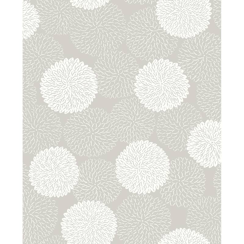 A-Street Prints Blithe Taupe Floral Wallpaper