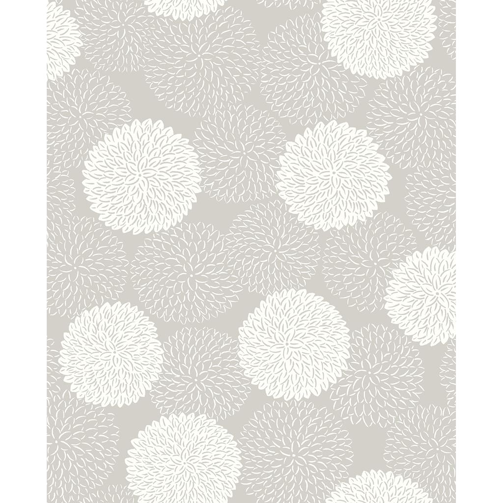 A-Street Prints Blithe Taupe Floral Wallpaper