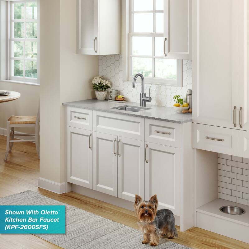 KRAUS Fairlane Undermount 18 Gauge Stainless Steel Kitchen Sink