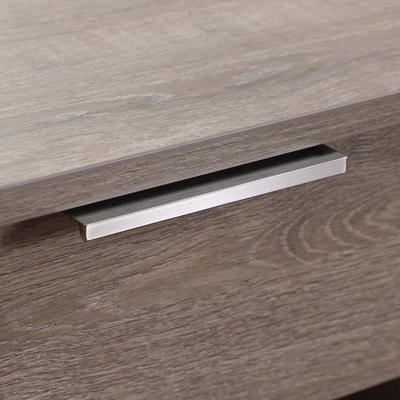 Nightstand with Drawer,End Table With Drawer and Open Shelf,Easy Assemble,Sturdy Side Frames,Metal Handle