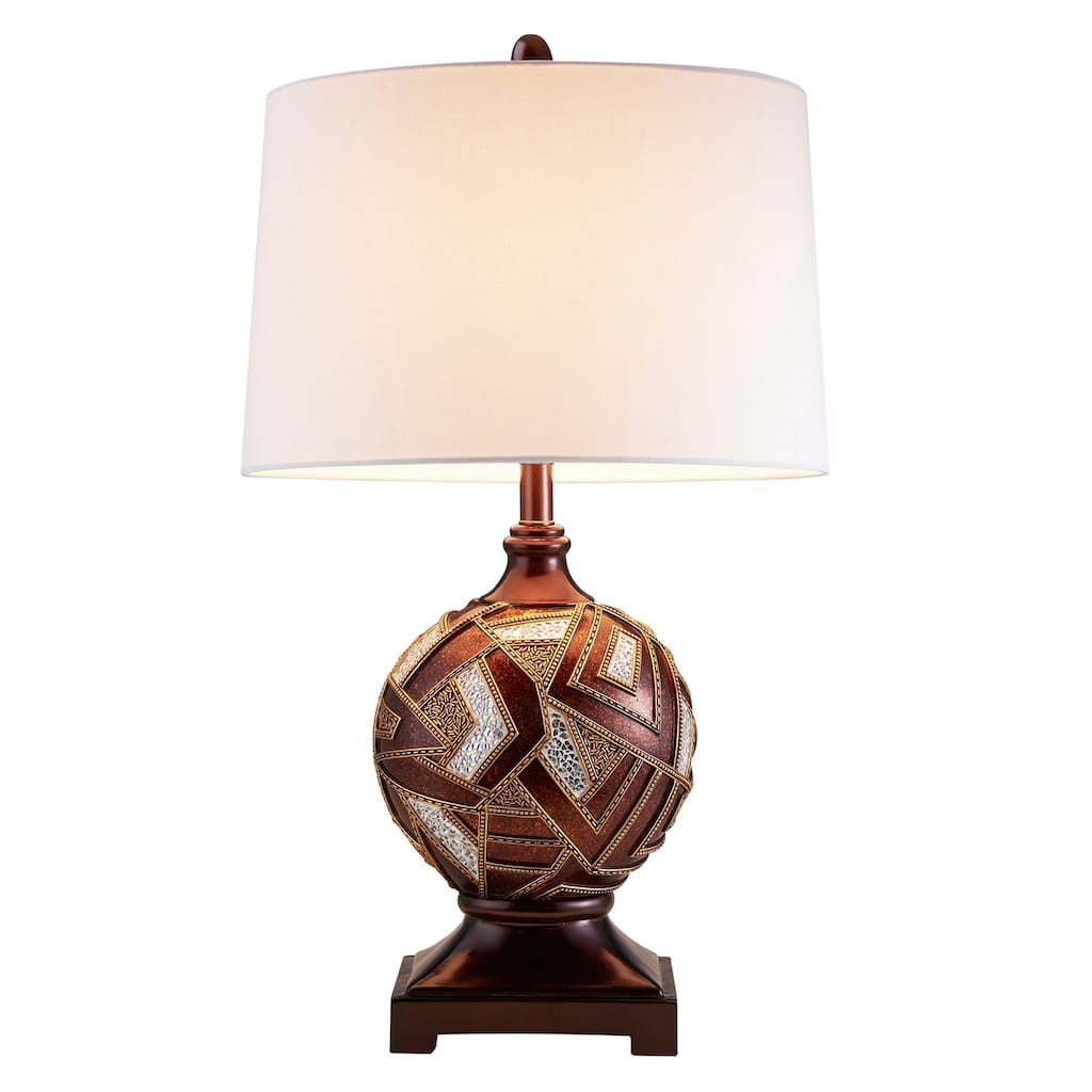 Table Lamp Modern Decorative Accent Light Polymosaic Design Home Decor