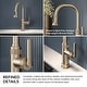 preview thumbnail 16 of 144, Kraus 2-Function 1-Handle 1-Hole Pulldown Sprayer Brass Kitchen Faucet