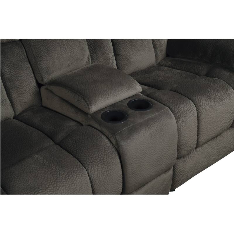 Elena Chocolate Fabric Living Room Set