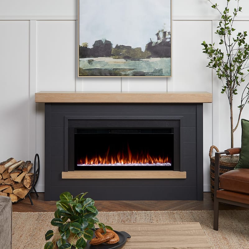 Bernice 67" Smart Landscape Electric Fireplace By Real Flame