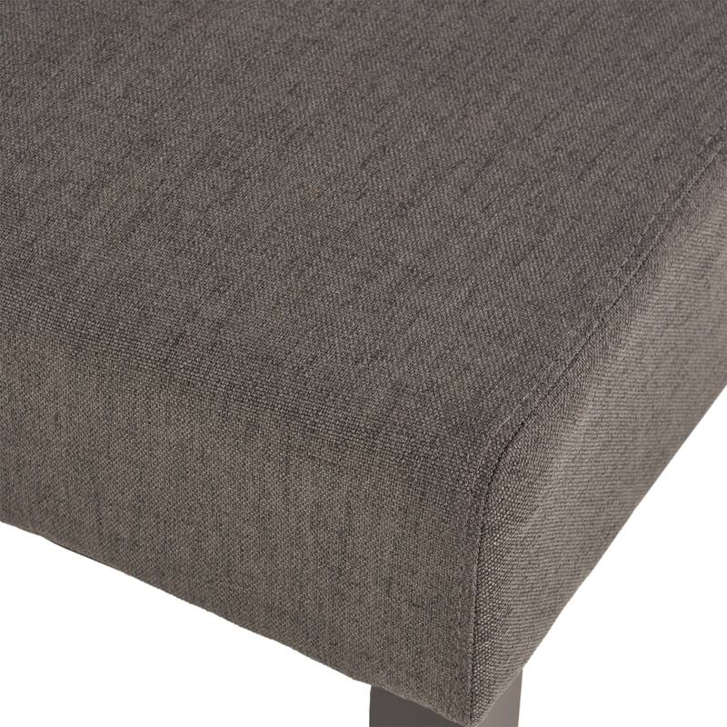 Dark Gray Set of 2 Reception Chair Accent Chair with Rolltop Backrest, Lounge Chair Dressing Chair with Wood Legs