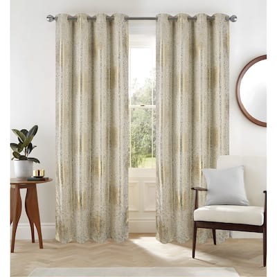 Helena Foil Privacy Window Curtain